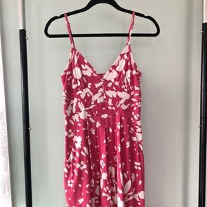Pink and White Dress
